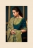 Green satin embroidered party wear saree  10610